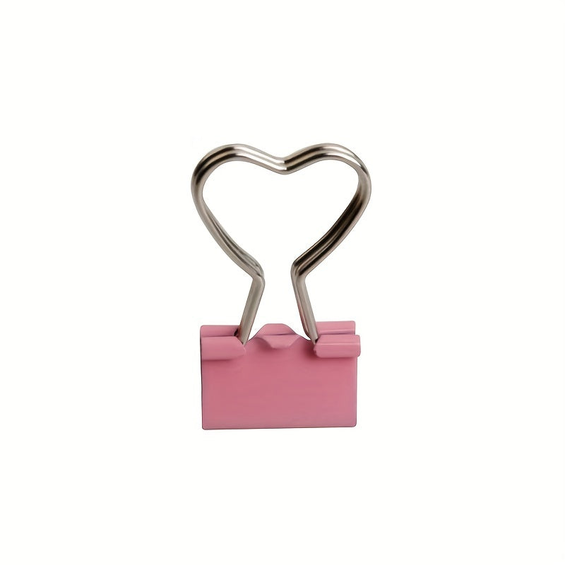 2pcs 19mm Heart Binder Clips - Creative & Organized