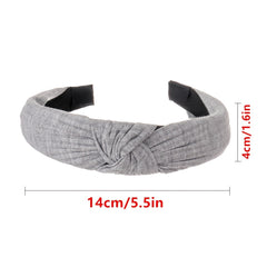 Twist Knotted Headband Solid Hair Hoop Cross Knot Women's Hair Accessories