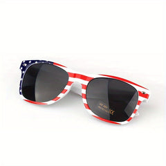 American Flag Print Sunglasses UV Protection for Men & Women