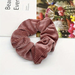 Ladies Large Scrunchie Hair Rings Retro Ponytail Holder Hair Accessories