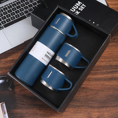 Stainless Steel Thermal Cup Set - Insulated Water Bottle Keeps Drinks Hot/Cold