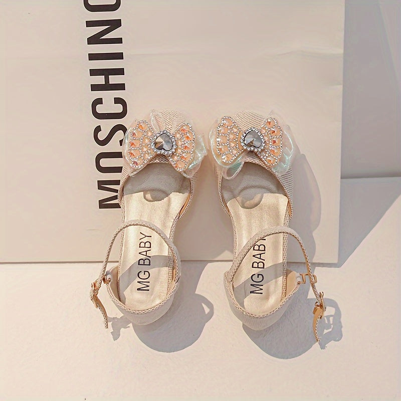 Girls Sandals Summer Kids Princess Shoes With Fancy Bow Ties