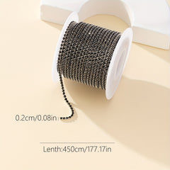 Water Diamond Chain 17-inch for Nail Shoe Clothing Decoration