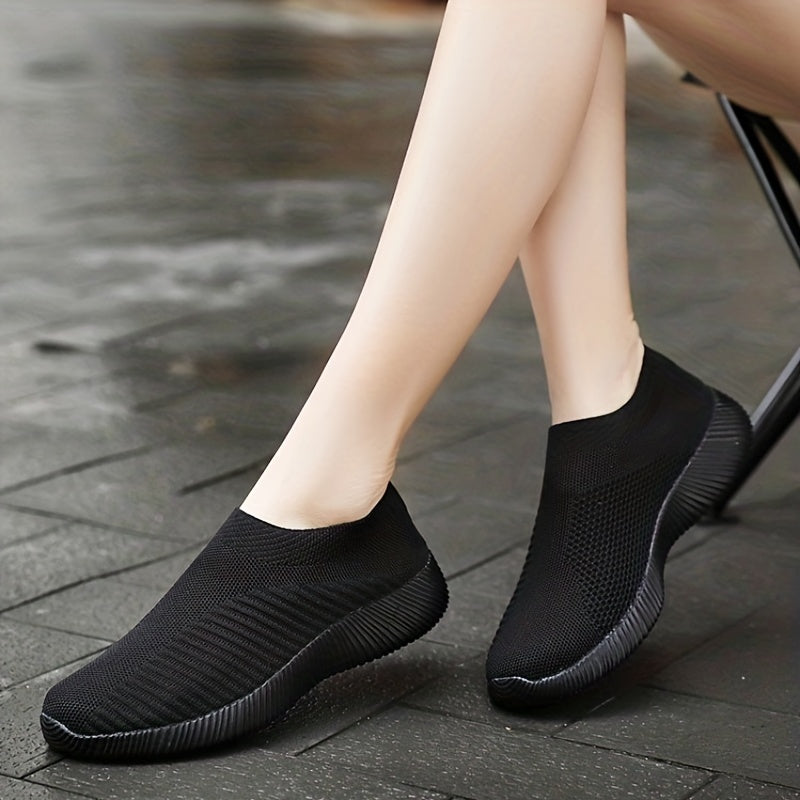 Breathable Lace Up Mesh Sneakers Soft Sole Walking Shoes