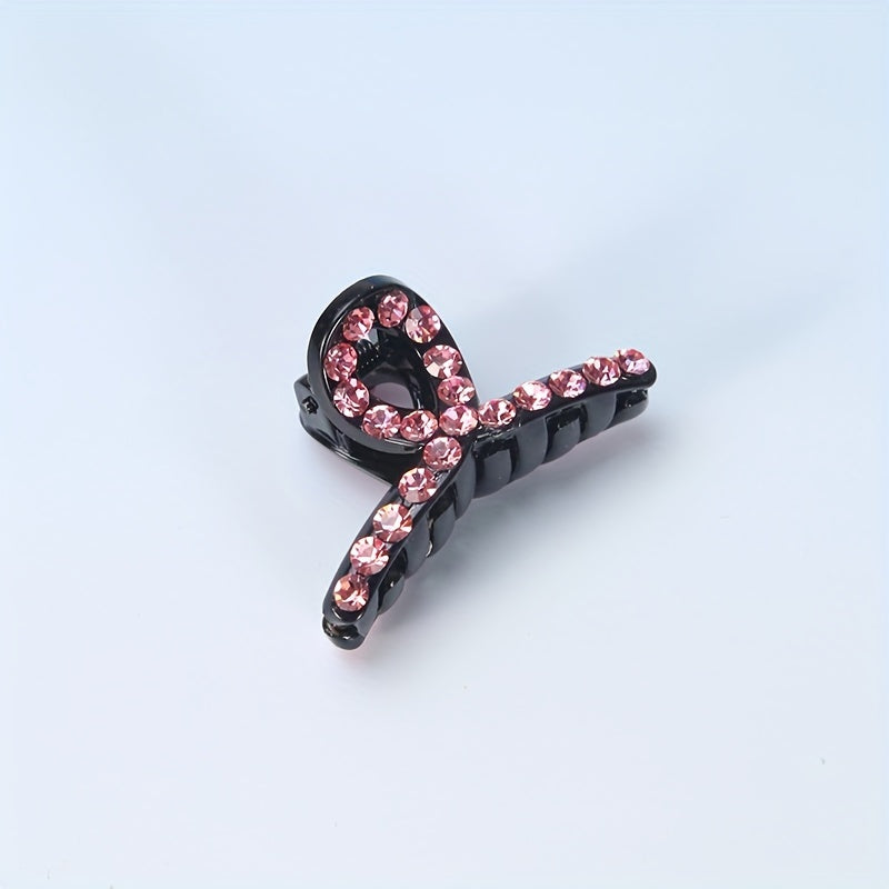 Rhinestone Hair Claw Clip Non-slip for Side Hair Bang Braids