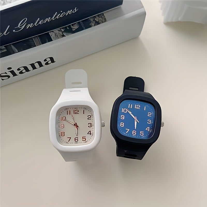 Minimalist Waterproof Square Couple Watch