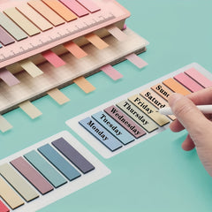 600 Morandi Book Page Tabs Sticky Notes for Markers & Indexing
