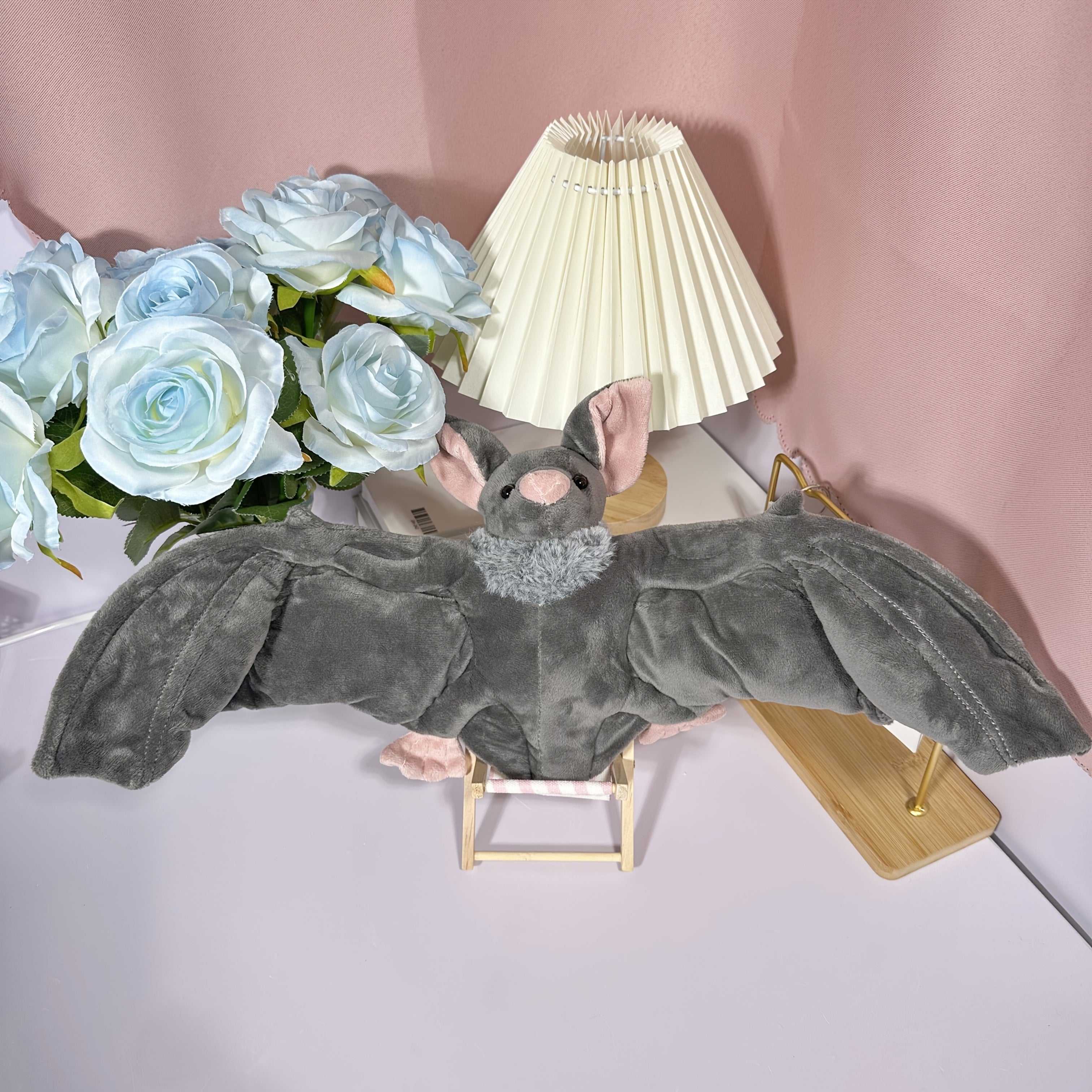 Simulated Bat Plush Toy Oversized Wingspan Soft Fabric