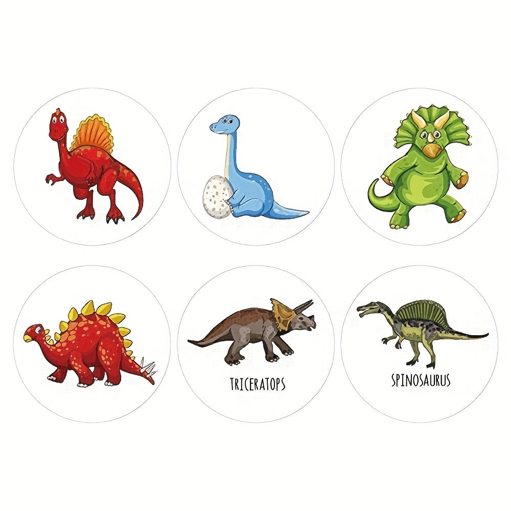 500pcs Dinosaur Thank You Stickers DIY Sealing Labels