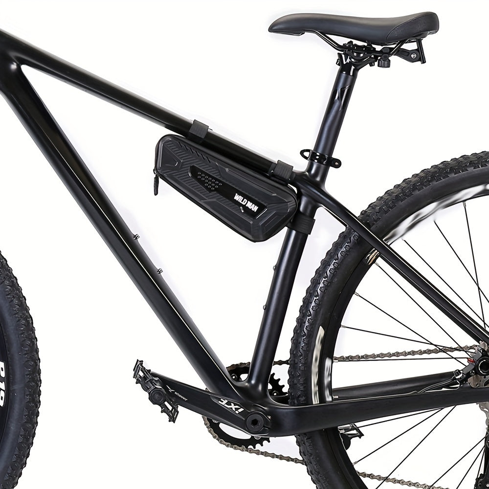 Double Sided Open Bicycle Triangle Bag Hard Shell Mountain Bike Front Beam Bag