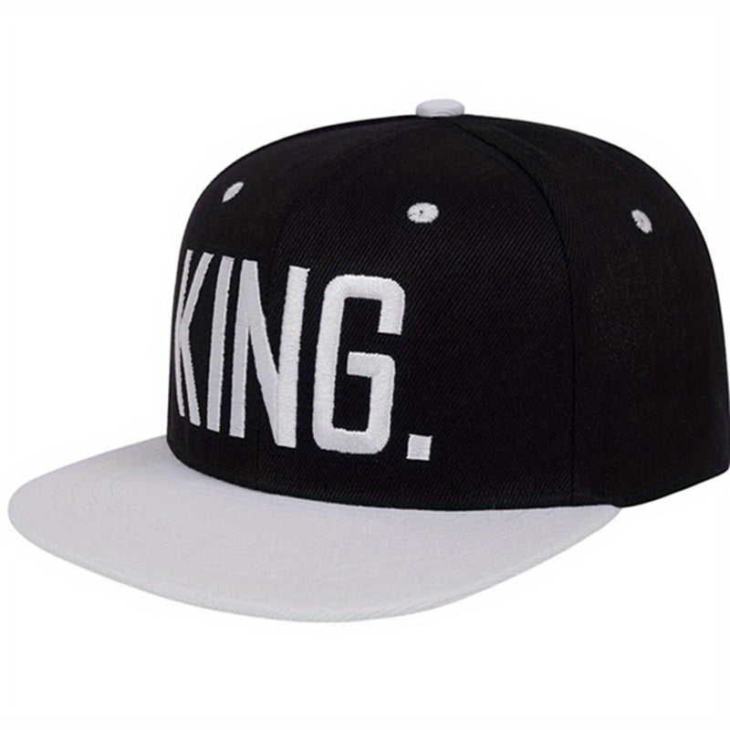 KING Embroidered Snapback Hat Hip Hop Block Unisex Baseball Cap