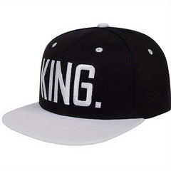 KING Embroidered Snapback Hat Hip Hop Block Unisex Baseball Cap