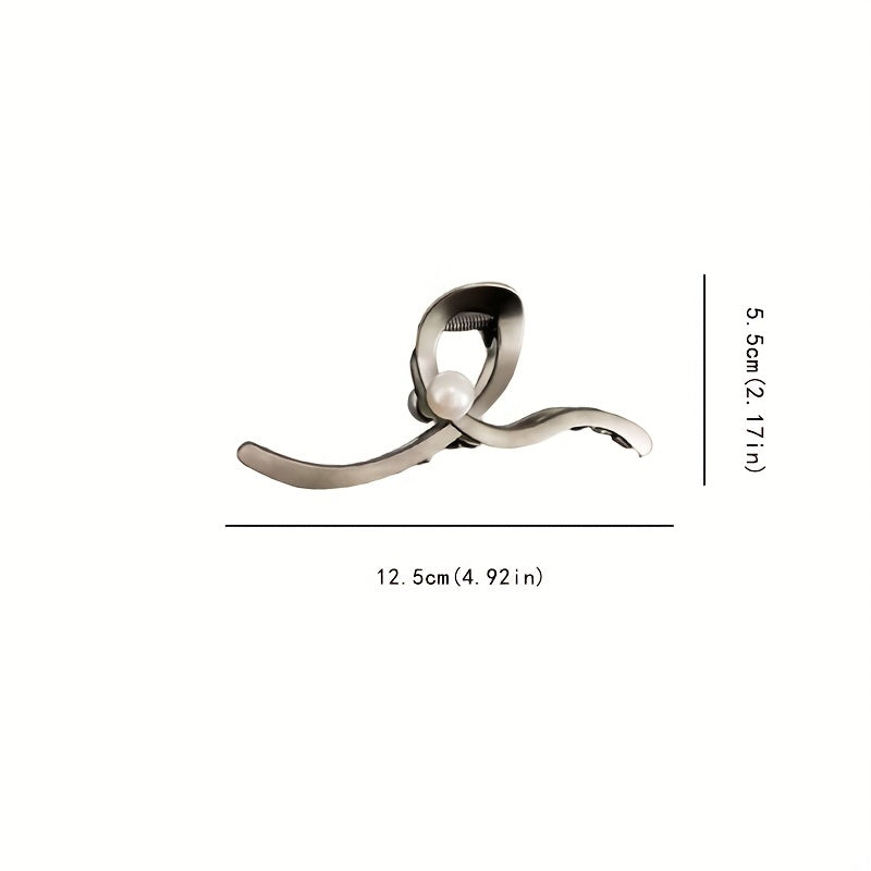 4pcs Faux Pearl Hair Claw Set Hair Accessories For Women