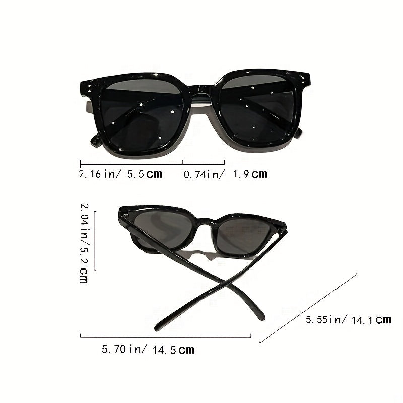 Square Sunglasses Rivet UV400 Sun Shades Glasses Driving
