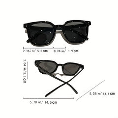 Square Sunglasses Rivet UV400 Sun Shades Glasses Driving
