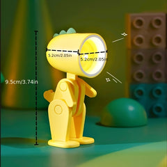 Dinosaur Magnetic Mini Night Light Warm Sleep Lamp Student Dormitory