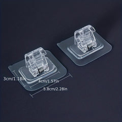 Telescopic Rod Hook Punch Door Curtain Shower Curtain Rod Brackets