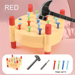 Kids Nail Knocking Table Chain Puzzle Toy