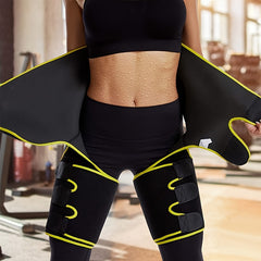 Sweat Waist Support Belt & Thigh Trimmer Body Shaper