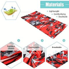 20 Colors Ice Silk Face Scarf Bandana for Outdoor Sports Sun Protection