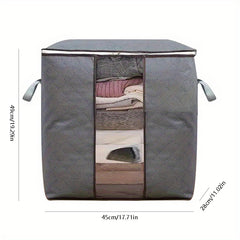 Large Clothes Storage Bag With Handle & Clear Window