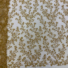 Bridal Long Gown Bling Sequins Lace Beaded Pearl Fabric Crafts