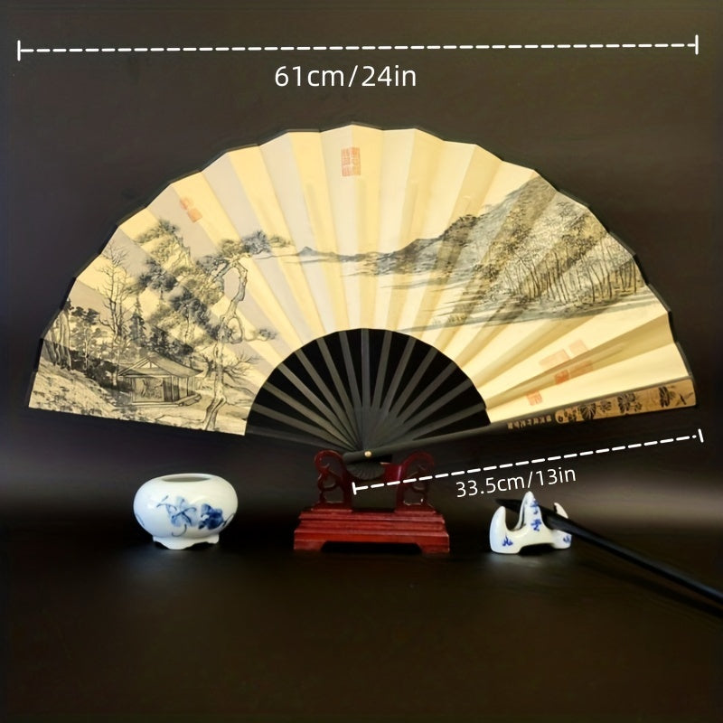Men's Folding Fan Traditional Style Ancient Style Male's Fan