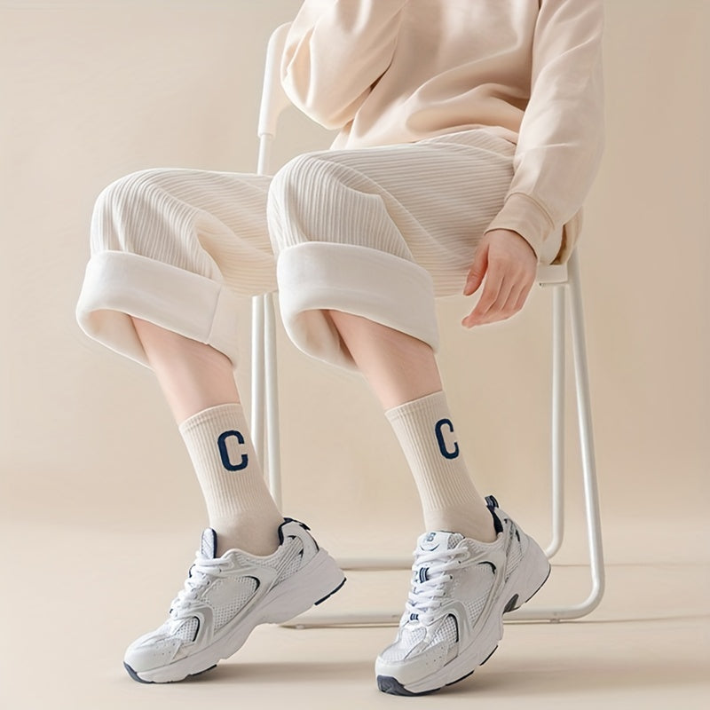 Women's Striped Sports Short Socks Breathable & Comfy Stockings