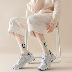 Women's Striped Sports Short Socks Breathable & Comfy Stockings