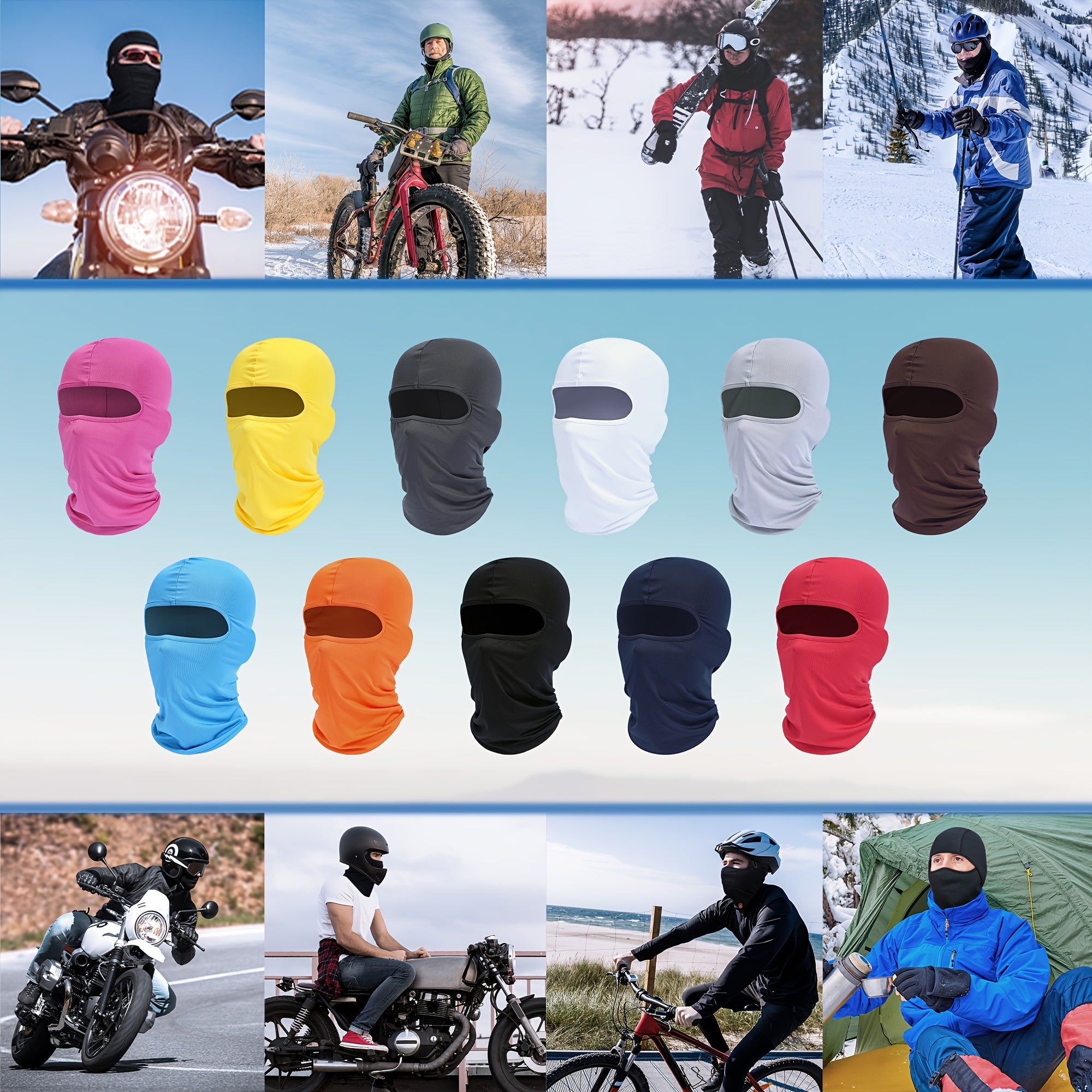 Men's Balaclava Face Mask for Winter Sports