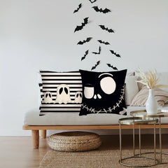 Halloween Cotton Linen Square Throw Pillow Case Decorative Cushion Cover
