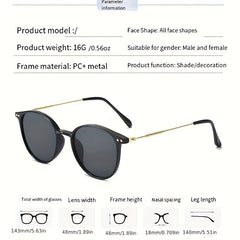 Women's Round Sunglasses Gradient Sun Shades UV400