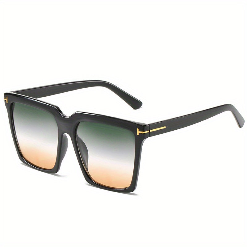 Oversized Square Sunglasses Casual Gradient UV400