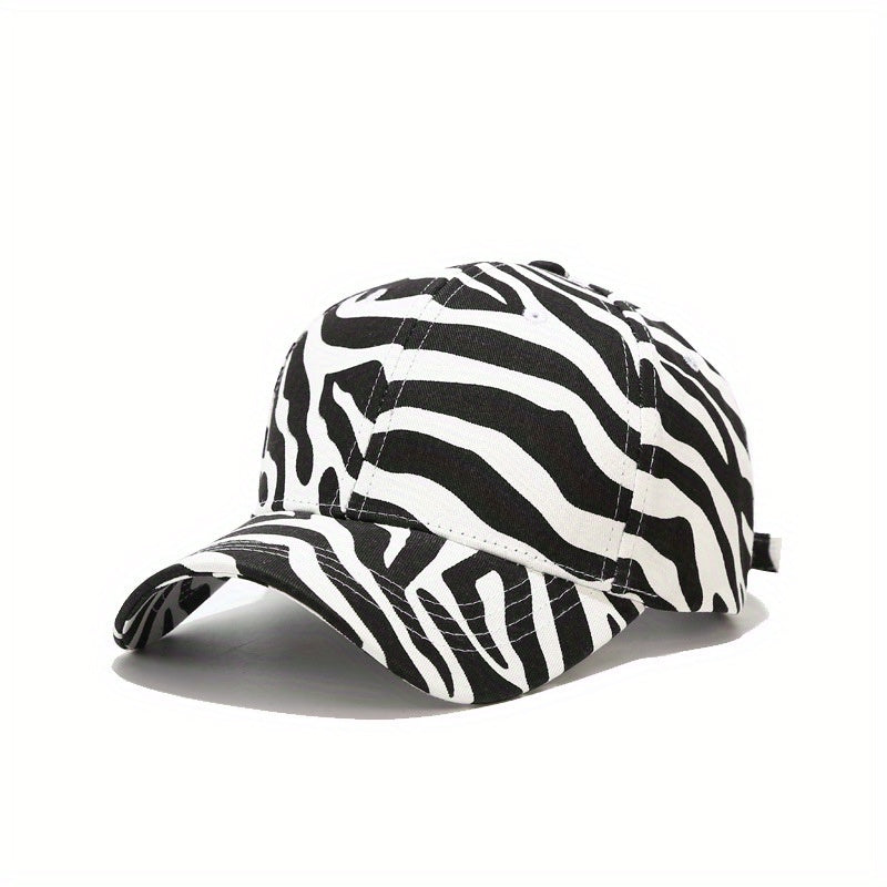 Leopard Print Baseball Cap Hip Hop Sun Hat Adjustable Unisex Couple Dad Hats