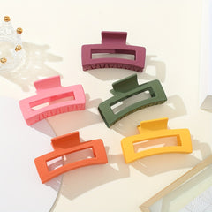 Rectangular Cutout Hair Claw for Thick and Thin Hair