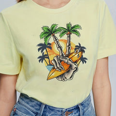 Beach Vacation Style Iron-on Heat Transfer Sticker