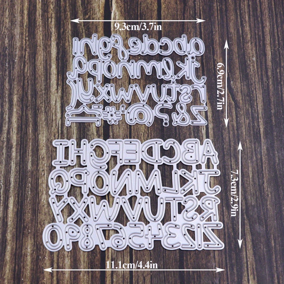 2pcs Alphabet Metal Cutting Dies For Scrapbooking DIY Craft Embossing