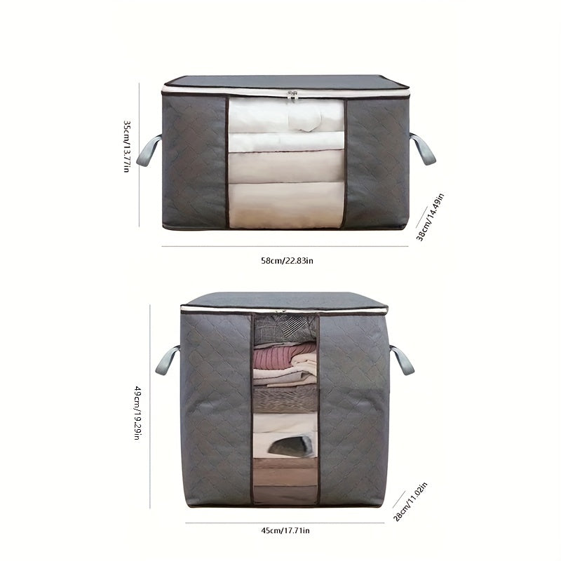 Large Clothes Storage Bag With Handle & Clear Window