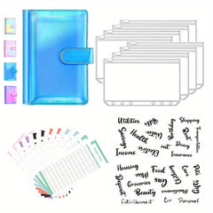 Budget Binder with Zipper Envelopes & Expense Budget Sheets