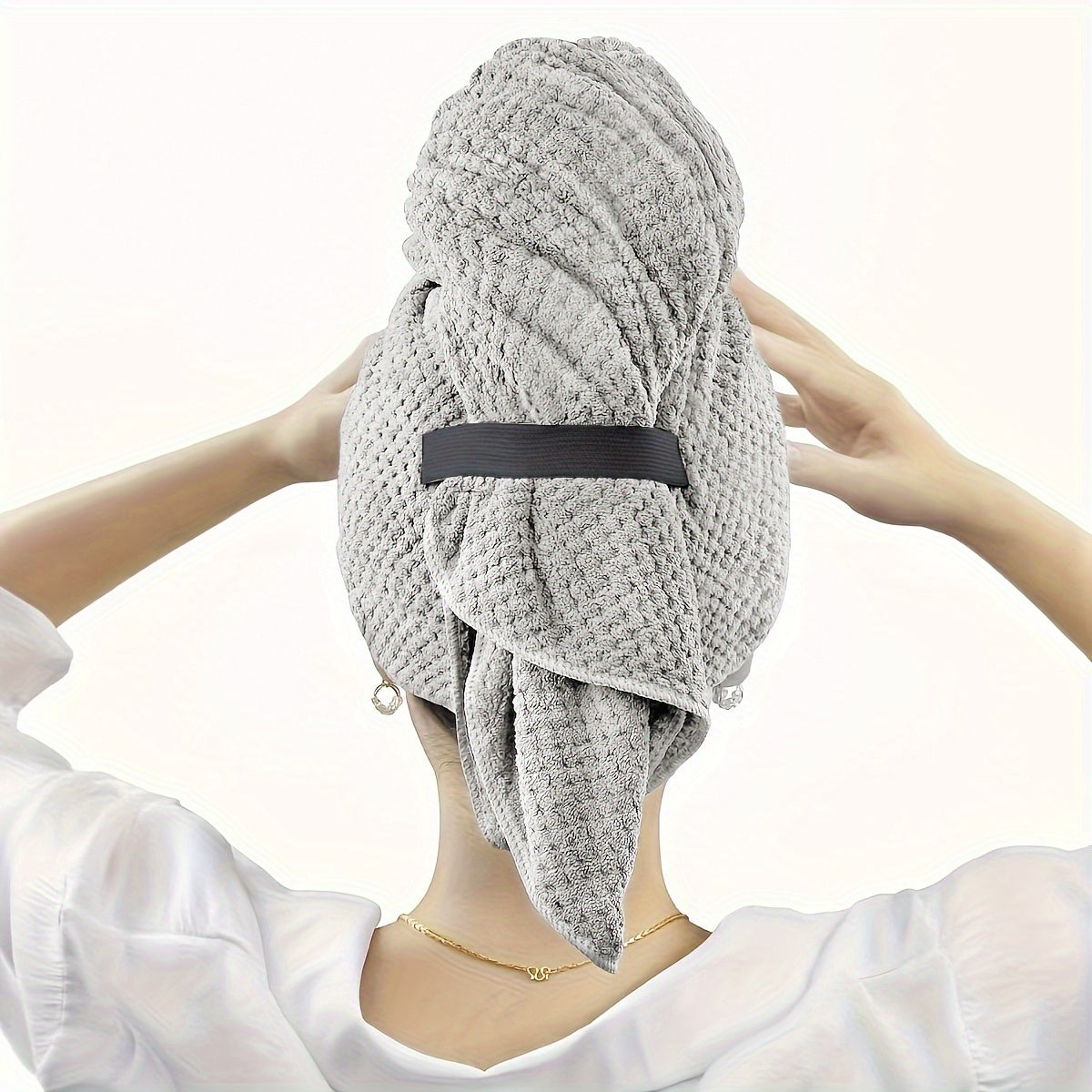 Hair Drying Cap Microfiber Towel Wrap Women Fast Dry Anti Frizz Absorption