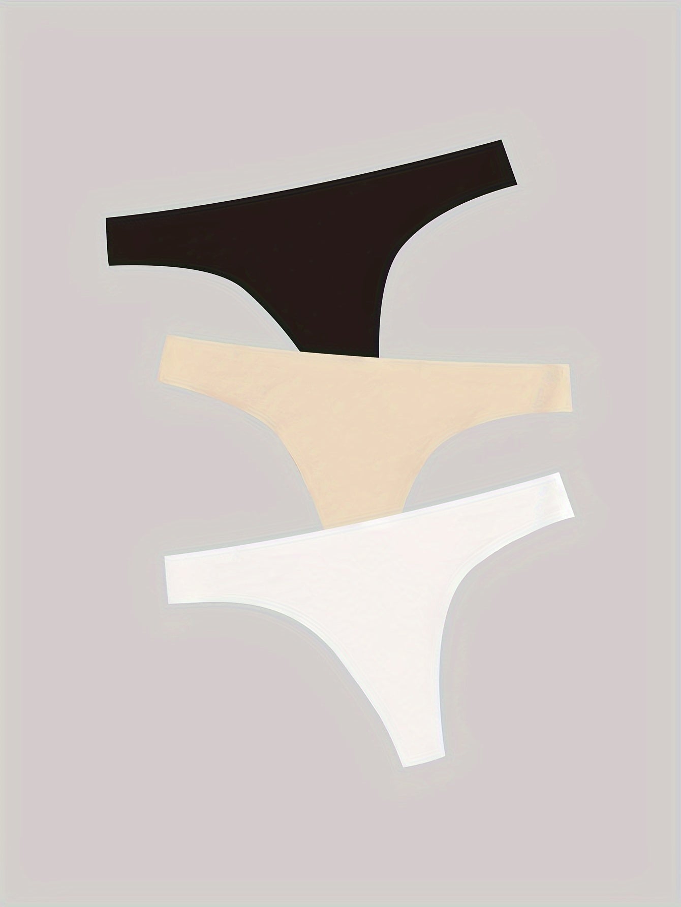 3pcs High Stretch Women's Seamless Active Briefs