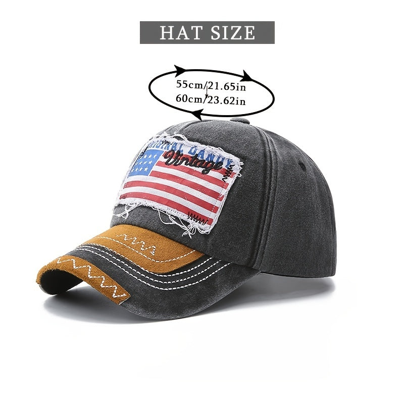 Distressed Baseball Cap Casual Women Denim Cap Unisex Sun Hat