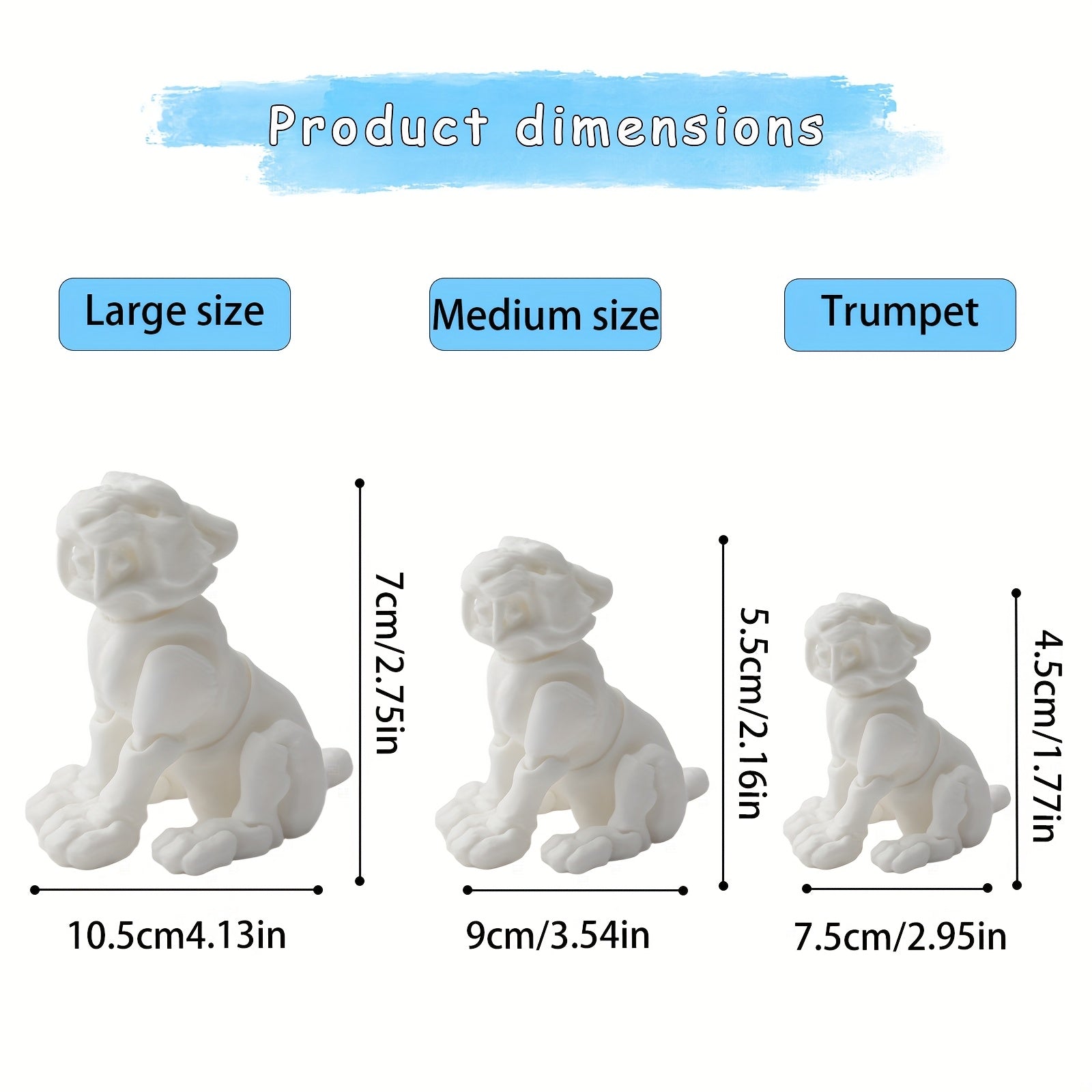 6pcs 3D DIY Hand-Painted Mold Set for Stress-Relieving Coloring