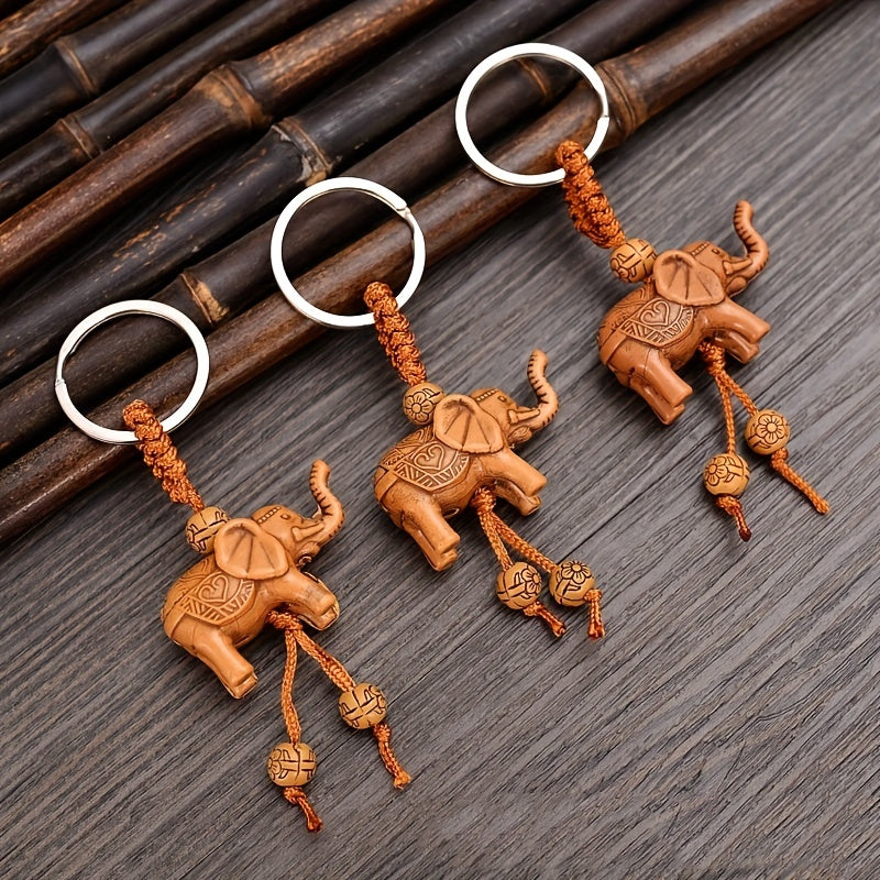 3D Elephant Keychain Cartoon Horse Keychain Pendant