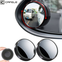 2Pcs Blind Spot Car Mirrors 2 Inch HD Glass Convex 360 Wide Angle Mirror