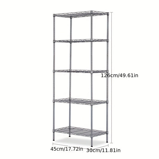 Heavy Duty 5 Layer Kitchen Storage Rack with Adjustable Shelves