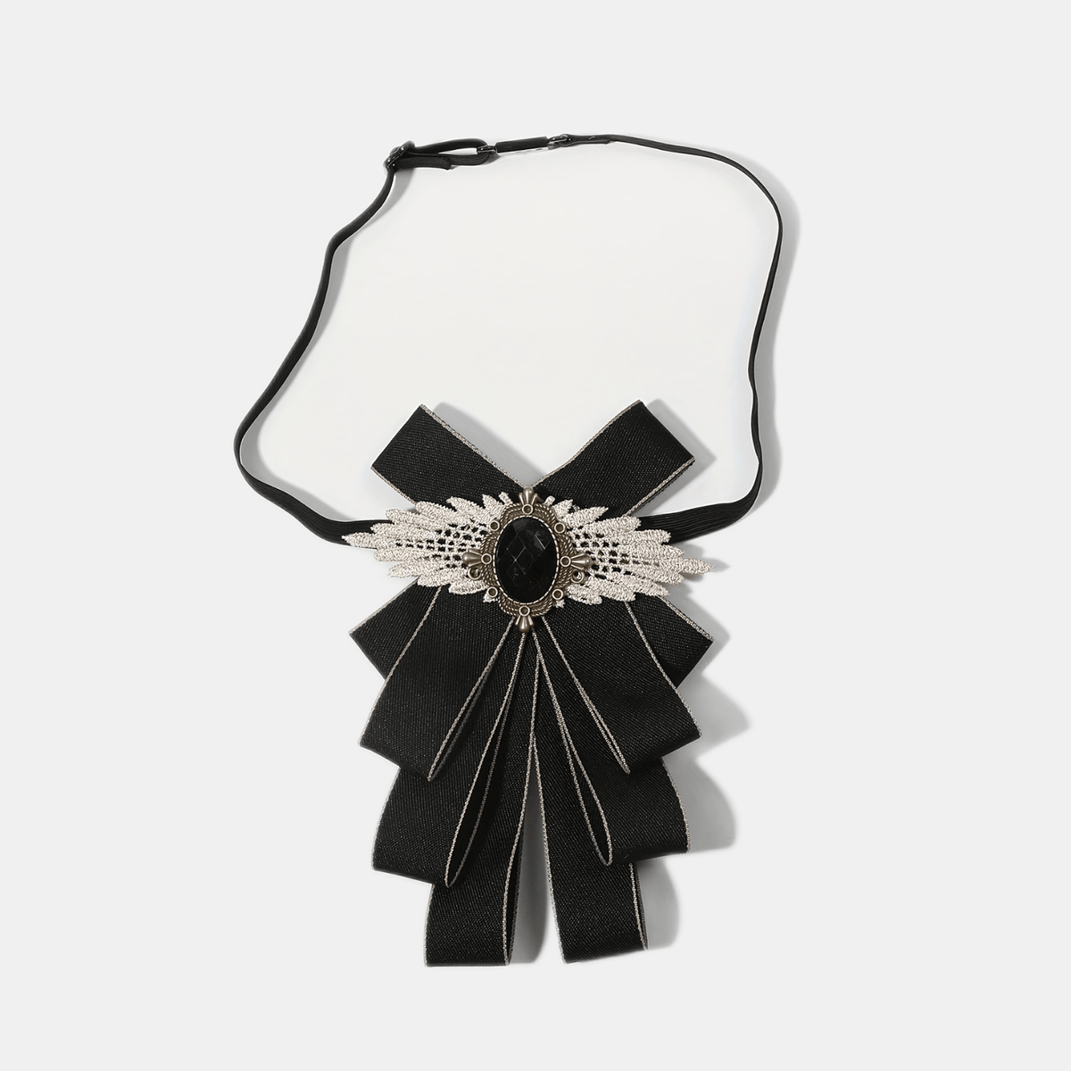 Unisex Gem Wing Bow Tie for Banquet Style