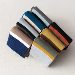 Colorblock Crew Socks Comfy & Breathable Mid Tube Women's Stockings