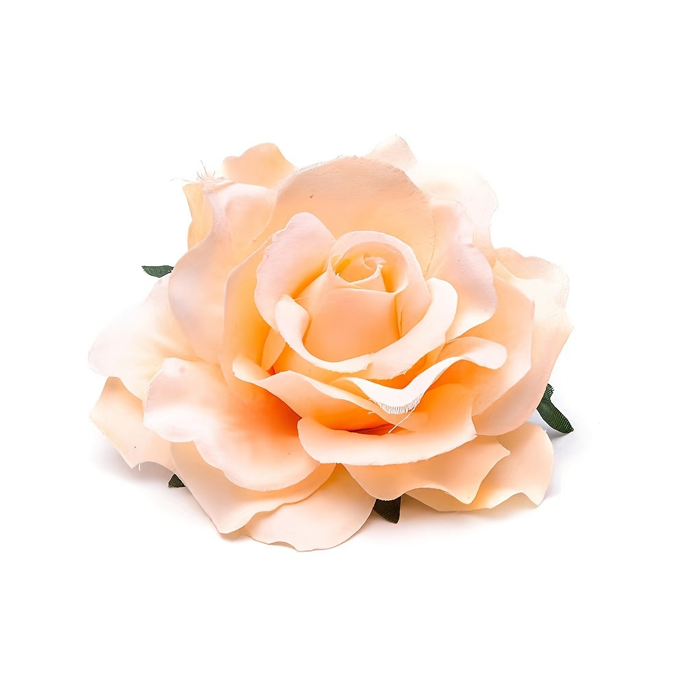 Boho Style Rose Flower Hairpin Hair Clip for Wedding Beach Daily Use