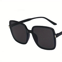 Gradient Oversized Square Frame Sunglasses Flat Top Eyewear